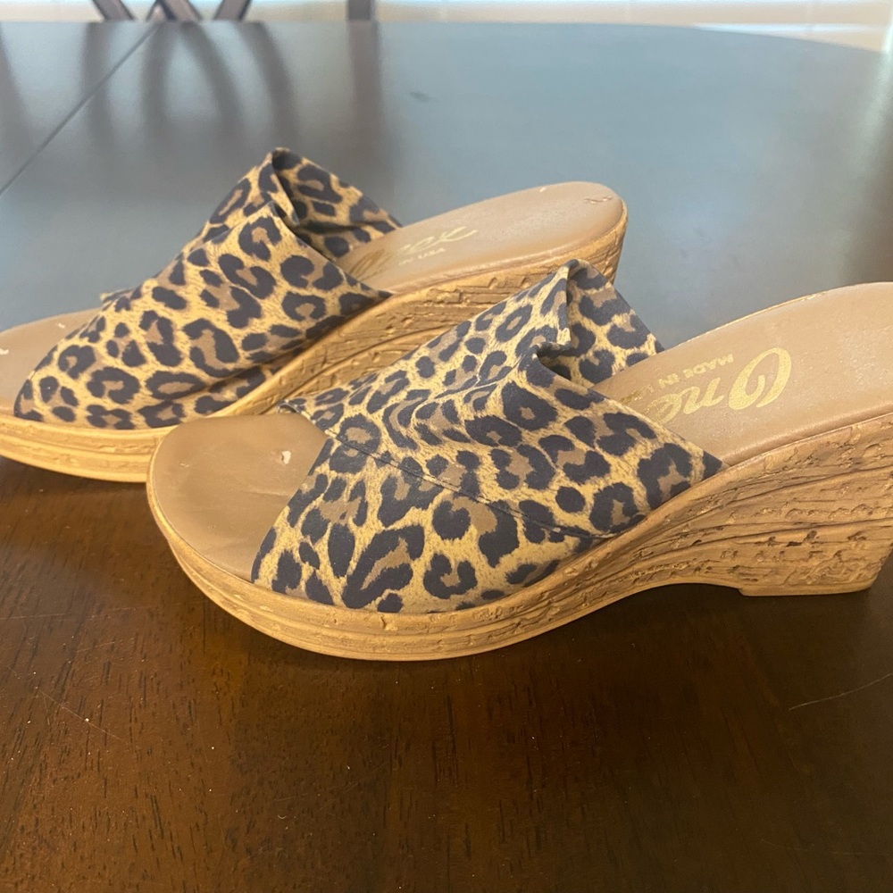 Leopard Print Onex Wedges.